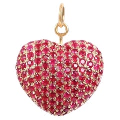 Pendentif en or 14k avec rubis naturel 7.15cts