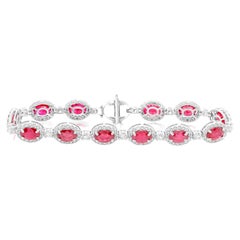 Diana M. Bracciale di rubini naturali e diamanti
