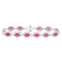 Diana M. Natural Ruby and Diamond Bracelet