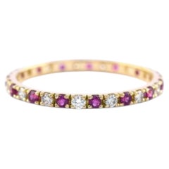 Natural Ruby & Diamond Ring 14k Gold