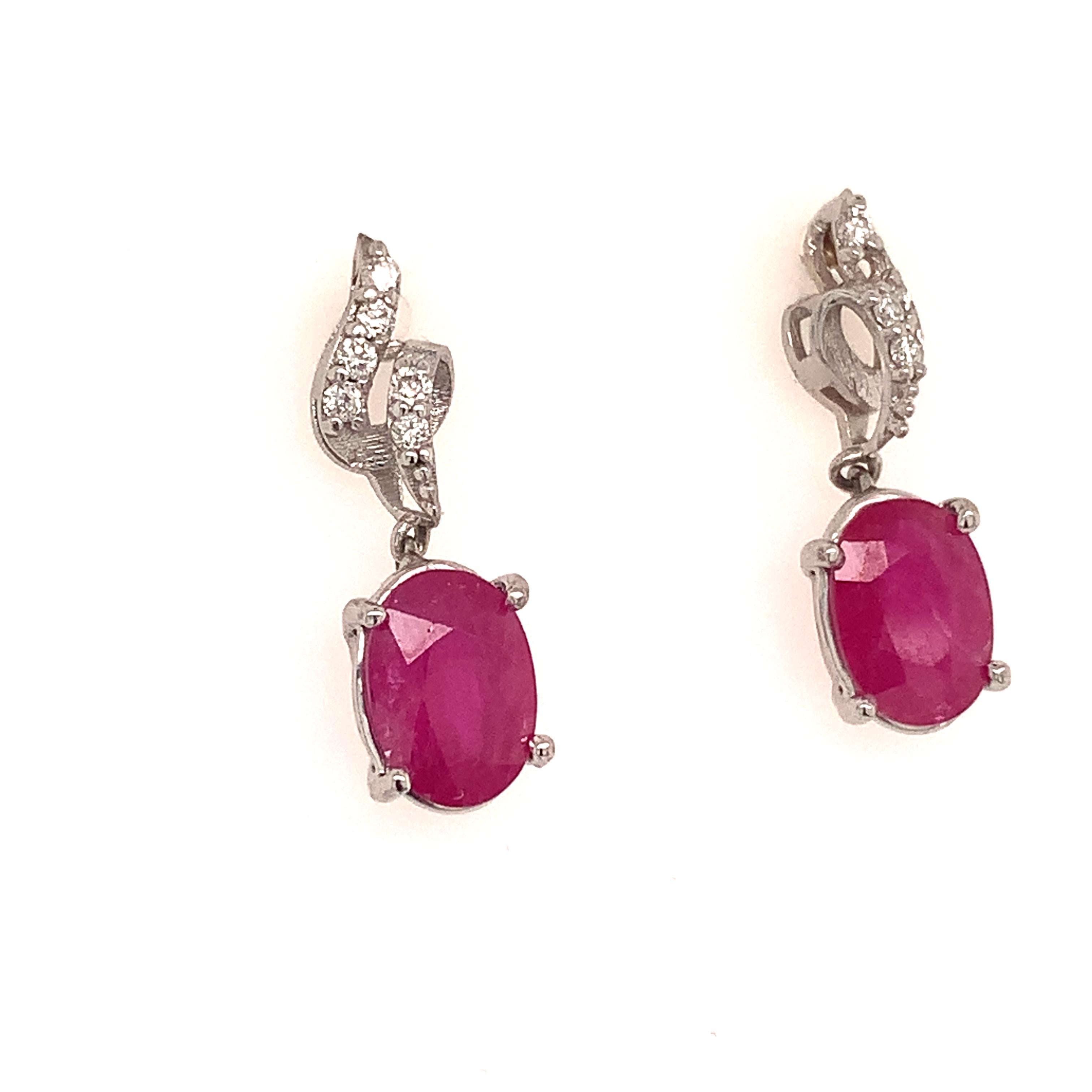Natural Finely Faceted Quality Ruby Diamond Earrings 14k Gold 1.55 TCW Certified $3,050 018663

Please look at the video attached for this item. With the video, you can see the movement of the item and appreciate the faceting and details