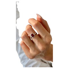 Natural Ruby Diamond Ring Size 6.5 14k White Gold 1.93 TCW Certified