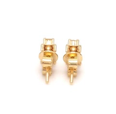 Pendientes de oro de 14 quilates con rubí natural de 1,24 quilates y diamantes de 0,21 quilates