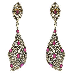 Natural Ruby
Diamond Victorian Style Dangle Earrings In 14k Gold
Silver Natural Ruby
Diamond Victorian Style Dangle Earrings In 14k Gold
Silver