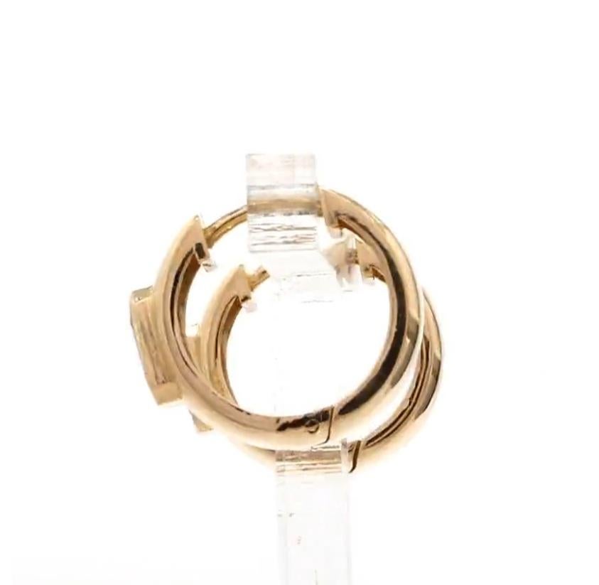Taglio Asscher Orecchino con rubino Nature in oro 14k in vendita
