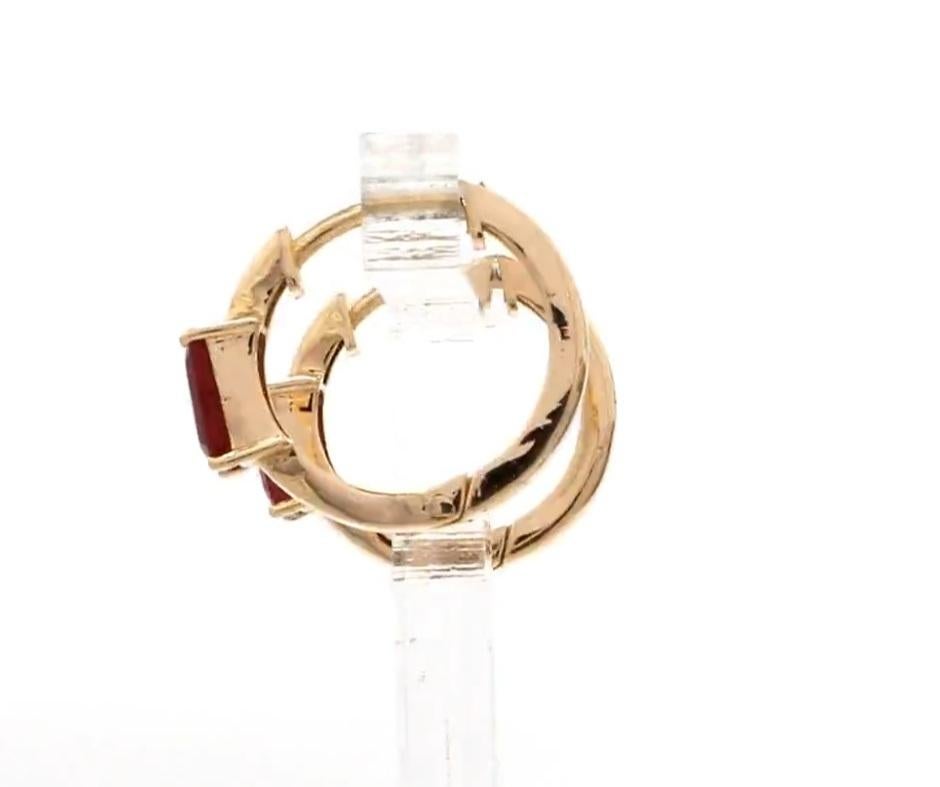 Orecchino con rubino Nature in oro 14k In condizioni Nuovo in vendita a jaipur, IN