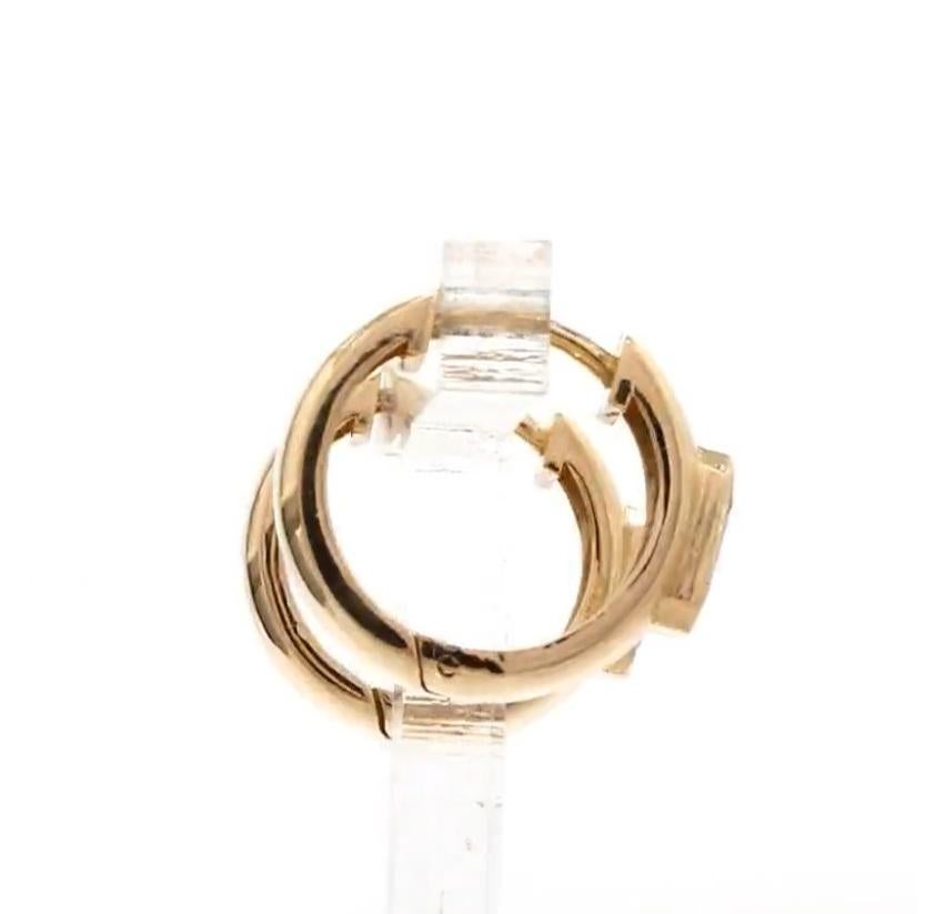 Orecchino con rubino Nature in oro 14k in vendita 1
