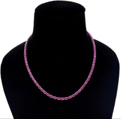 Natural Ruby Necklace in 18k Gold