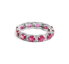 Natural Ruby Oval cut 2.52cts & Diamond 0.68cts Ring in 18k Gold