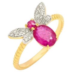 Natürlicher Rubin Ring 18K Gold