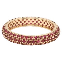Natural ruby ring in 18k gold