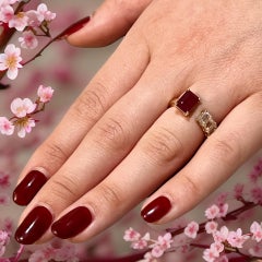Natural Ruby Sapphire Ring 6.5 14k W Gold 3.64 TCW Certified