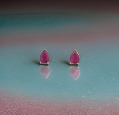 Natural Ruby Stud Earrings 14k Yellow Gold 2.70 TCW Certified