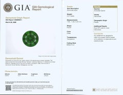 Natural Russian Demantoid Garnet 2.21 carats with GIA Report
