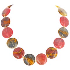 Natural Rutilated Glowing Quartz Necklace