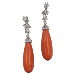 Coral Drop Earrings