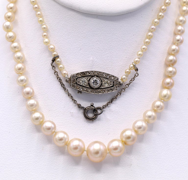 Victorian Natural Saltwater Pearl Necklace
