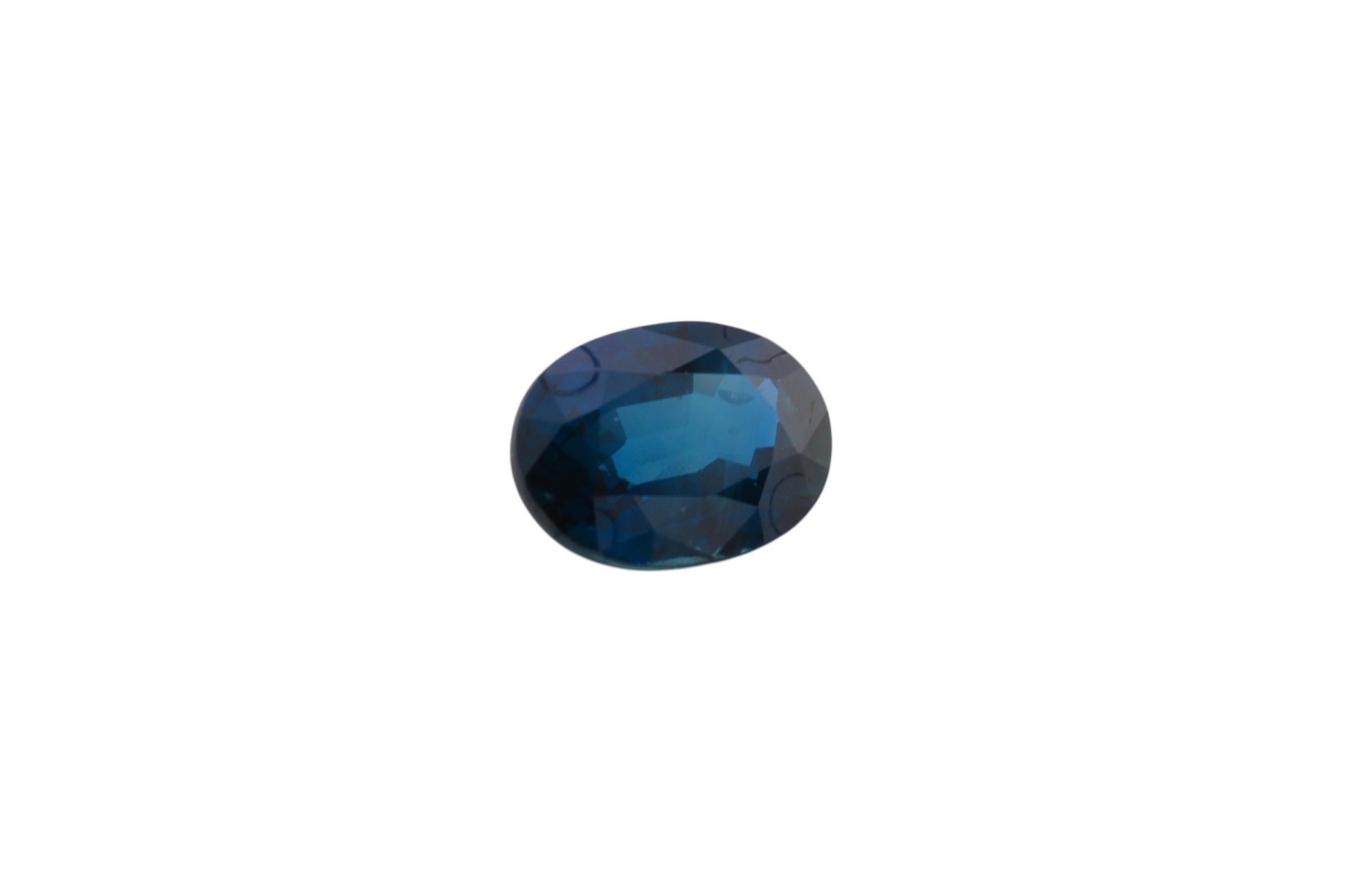 Natürlicher Saphir - 0,97 ct Ceylon (Ovalschliff) im Angebot