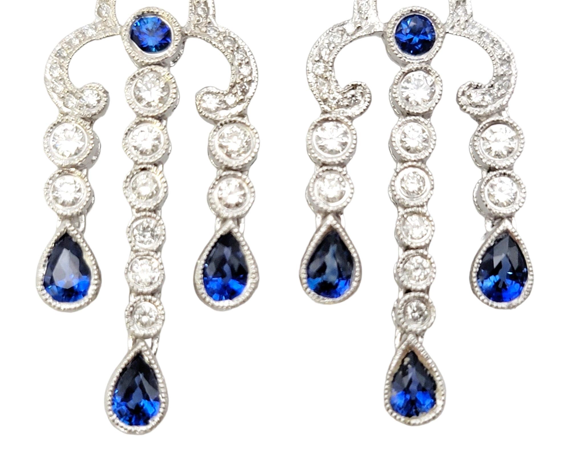 14 karat gold chandelier earrings