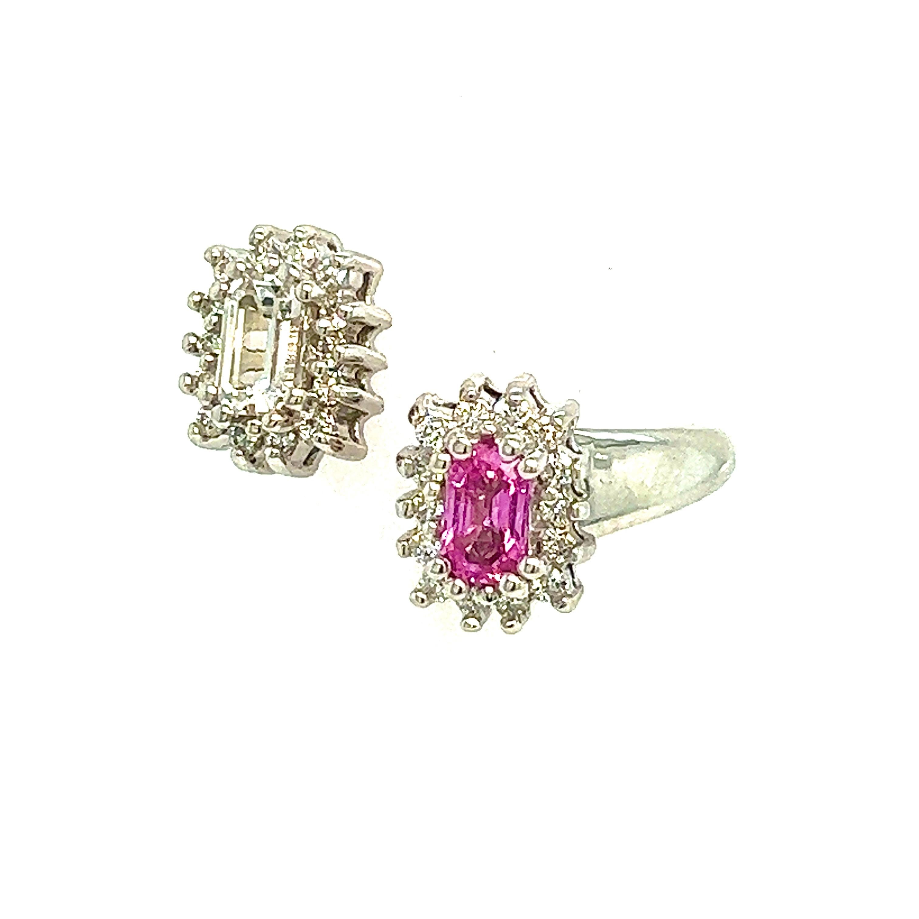 Anello Bypass con Zaffiro Naturale 7 Oro 14k W 0,74 TCW Certificato in vendita 5
