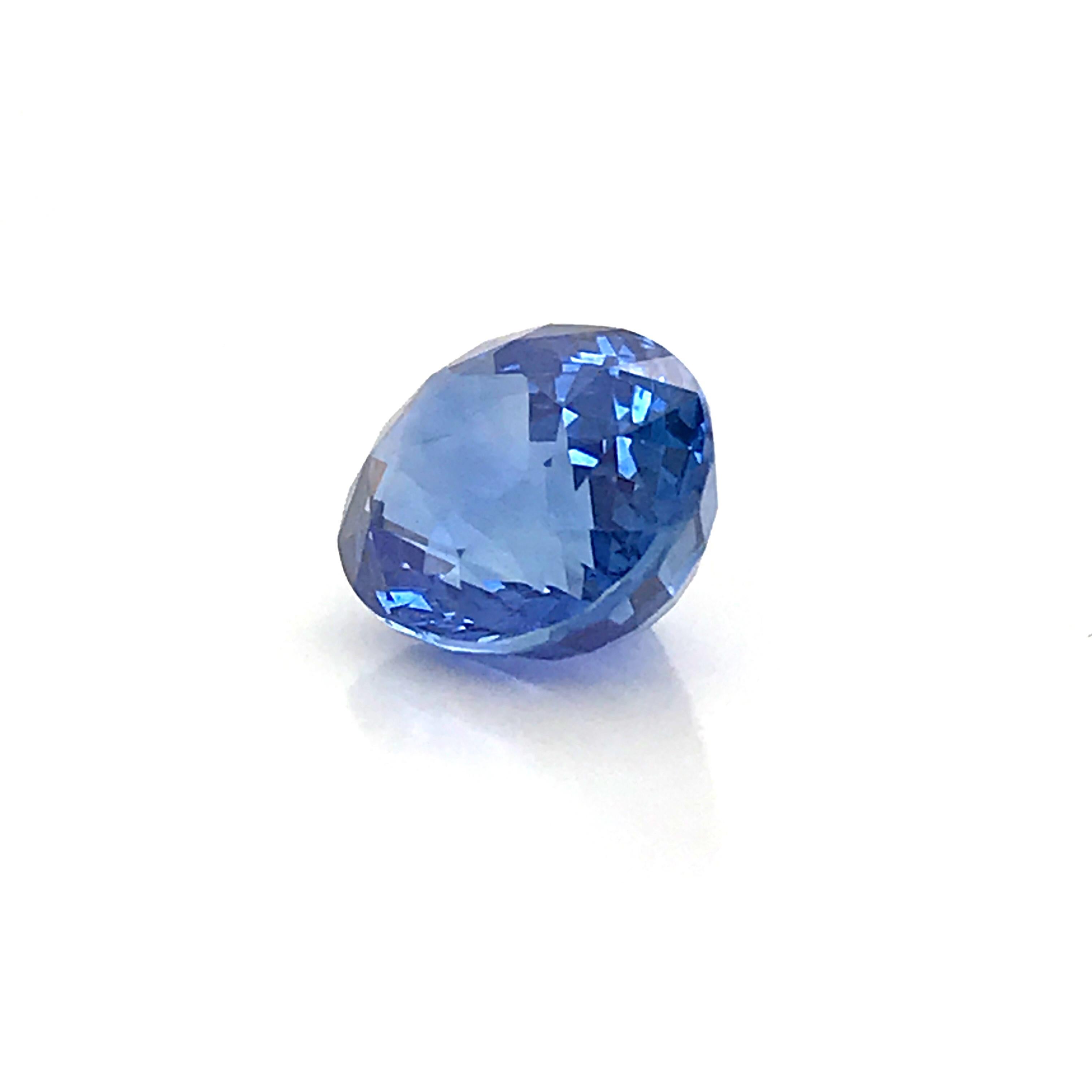 Natural Sapphire Certified Origin Sri Lanka Shape Oval Color Blue GRS Certificat 3