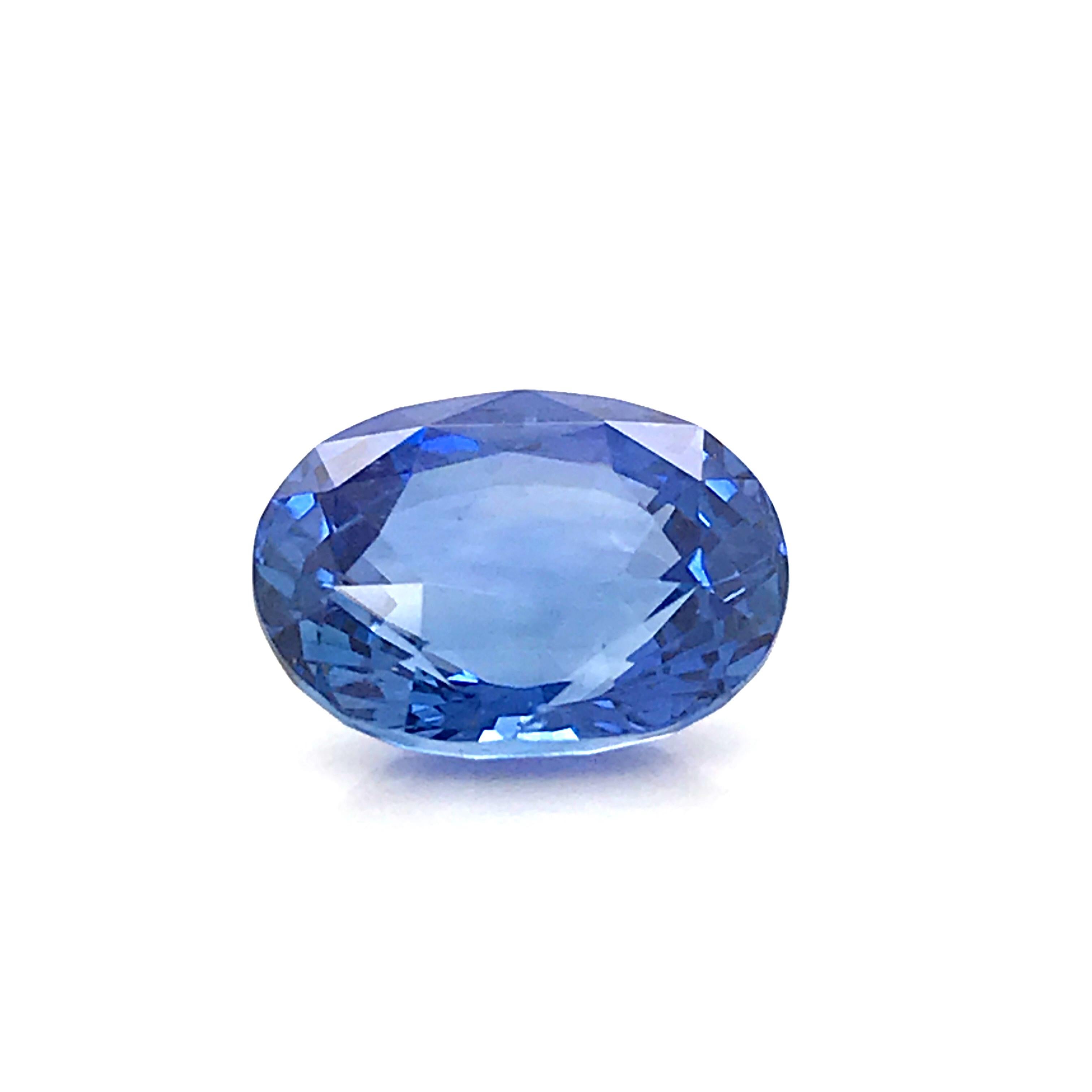 Natural Sapphire Certified Origin Sri Lanka Shape Oval Color Blue GRS Certificat 4