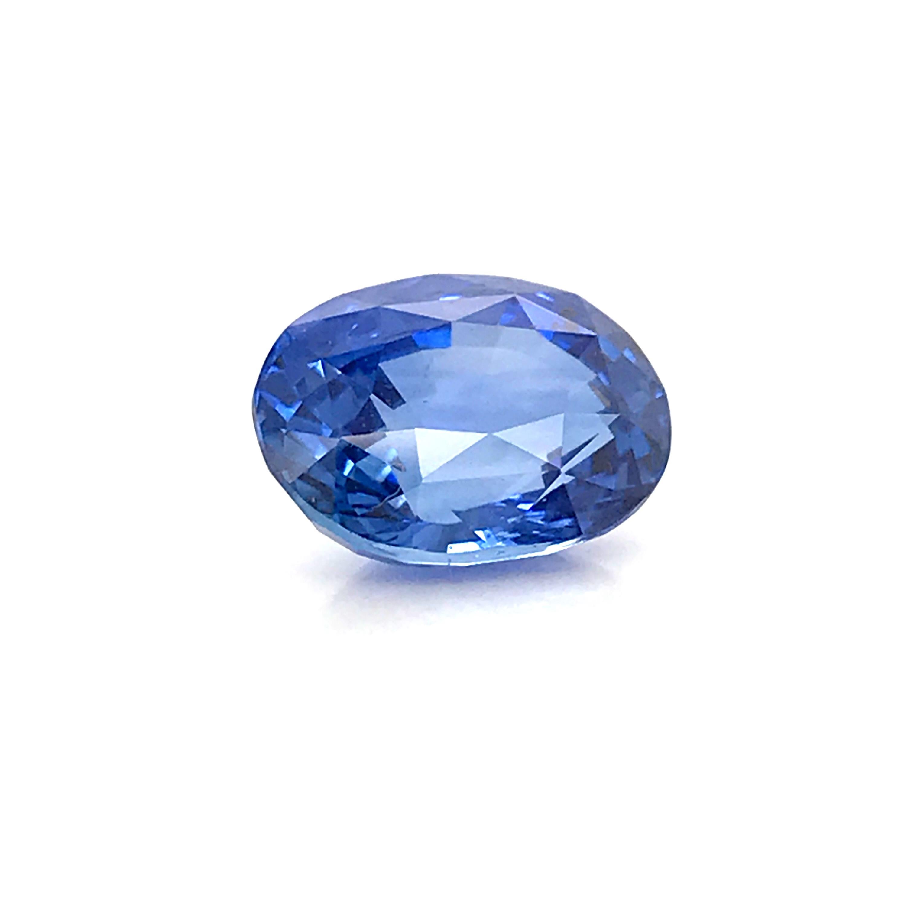 Natural Sapphire Certified Origin Sri Lanka Shape Oval Color Blue GRS Certificat 5