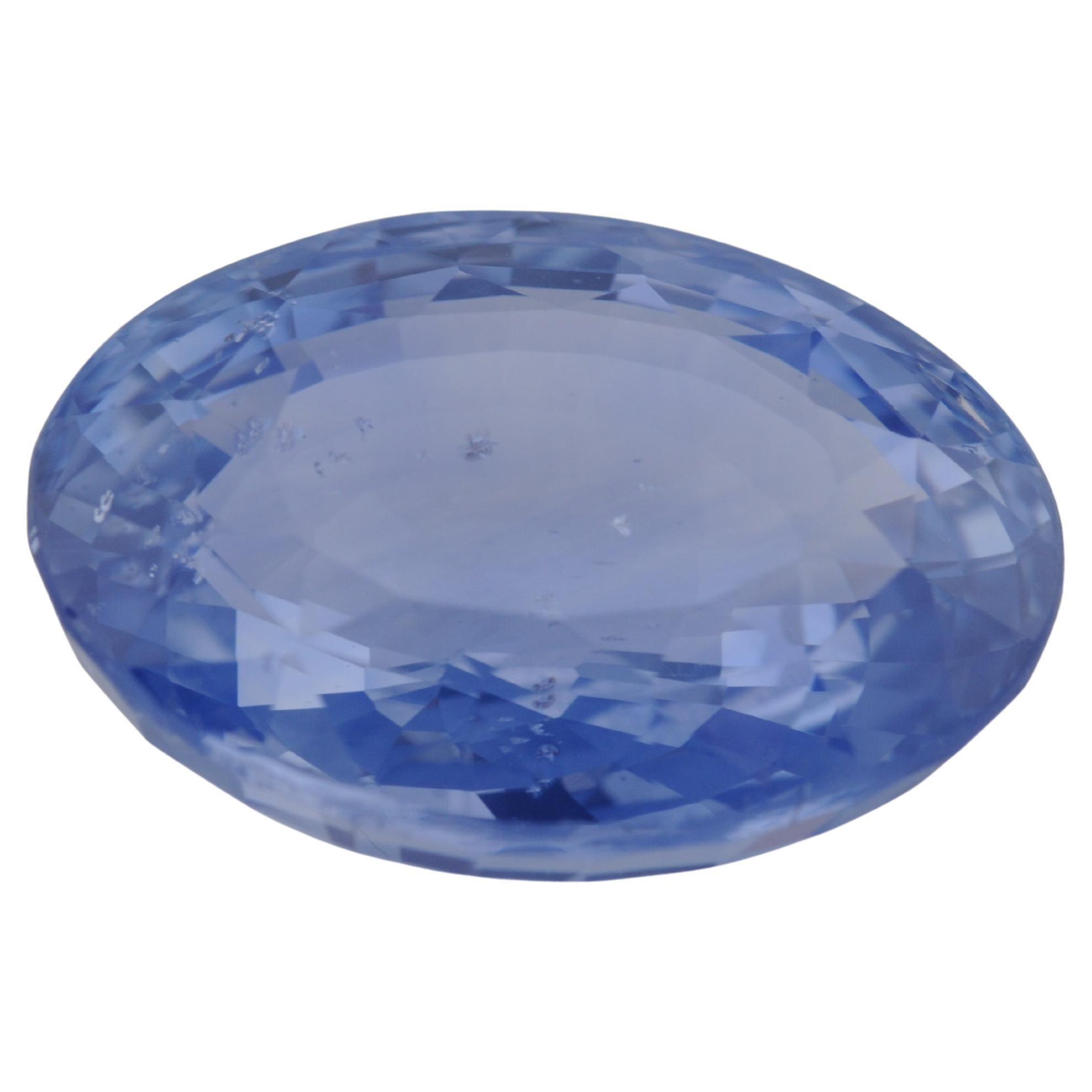 Natural Saphire ceylon unheated 7.18ct Blue +certificate