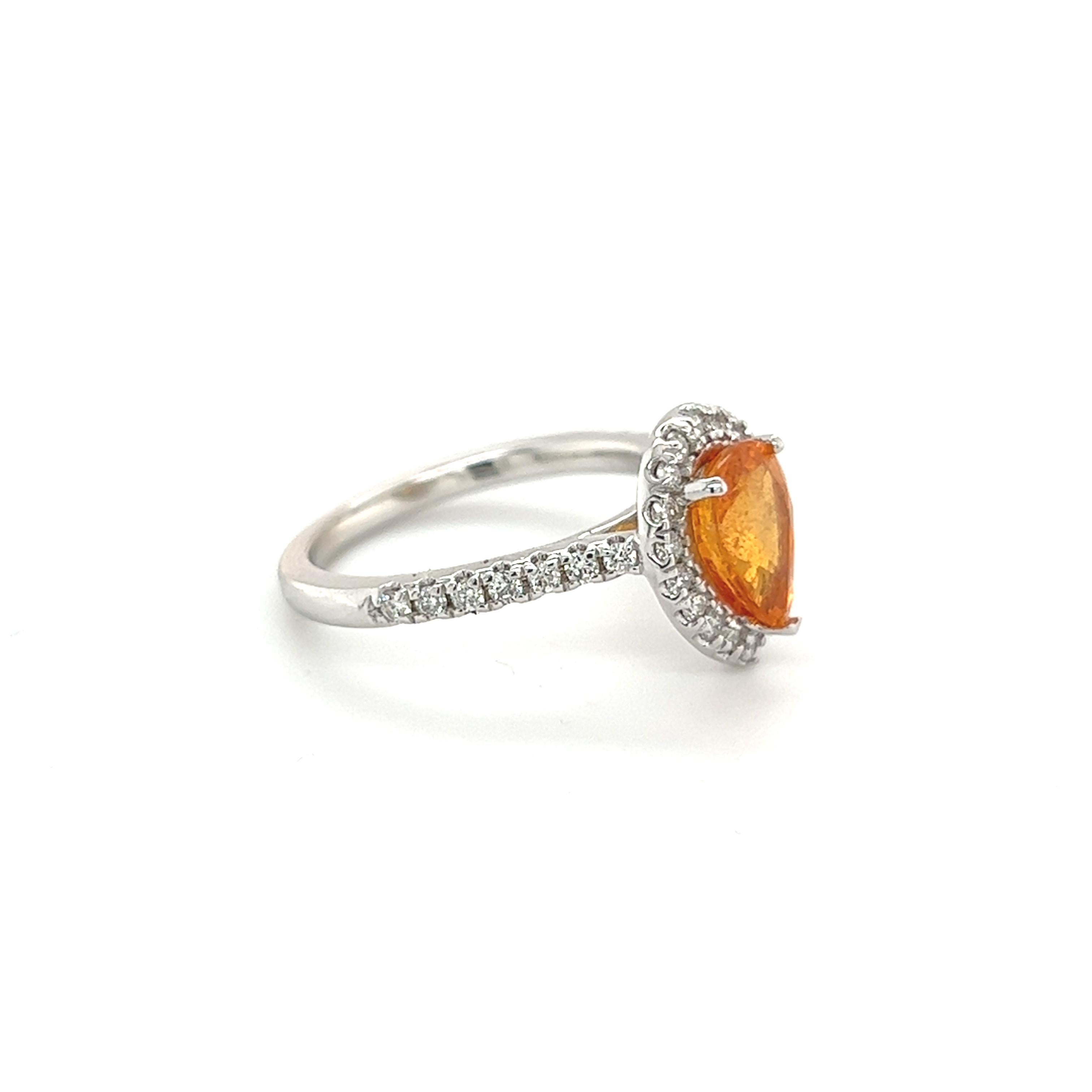Bague en or 14 carats avec saphir naturel et diamant certifié TCW de 2,48 carats en vente 7