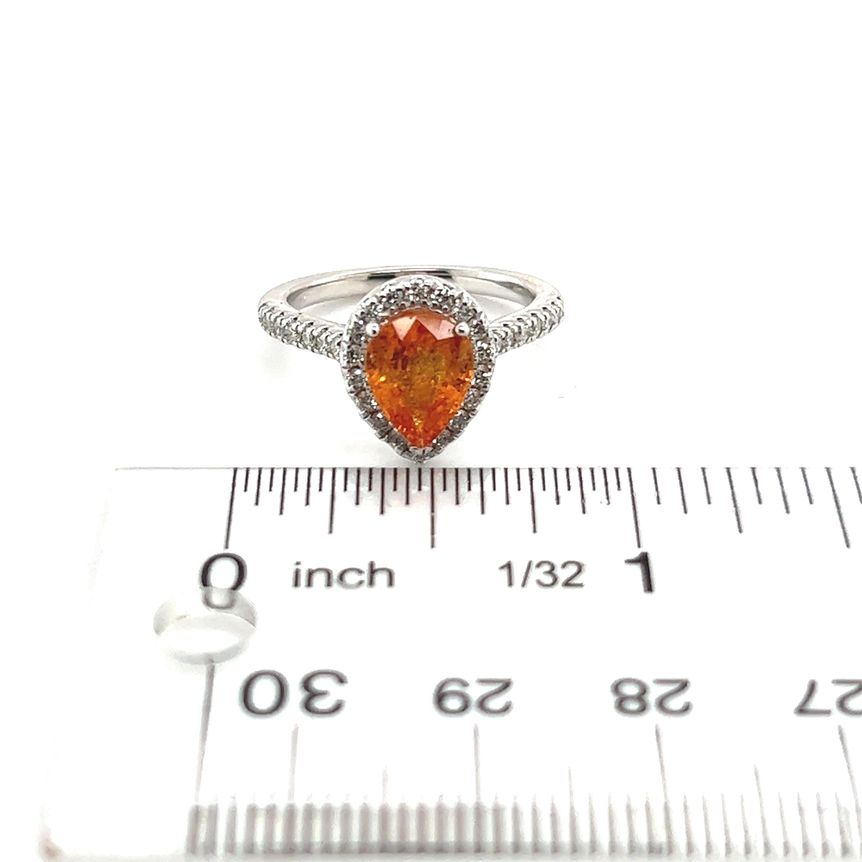 Bague en or 14 carats avec saphir naturel et diamant certifié TCW de 2,48 carats Pour femmes en vente