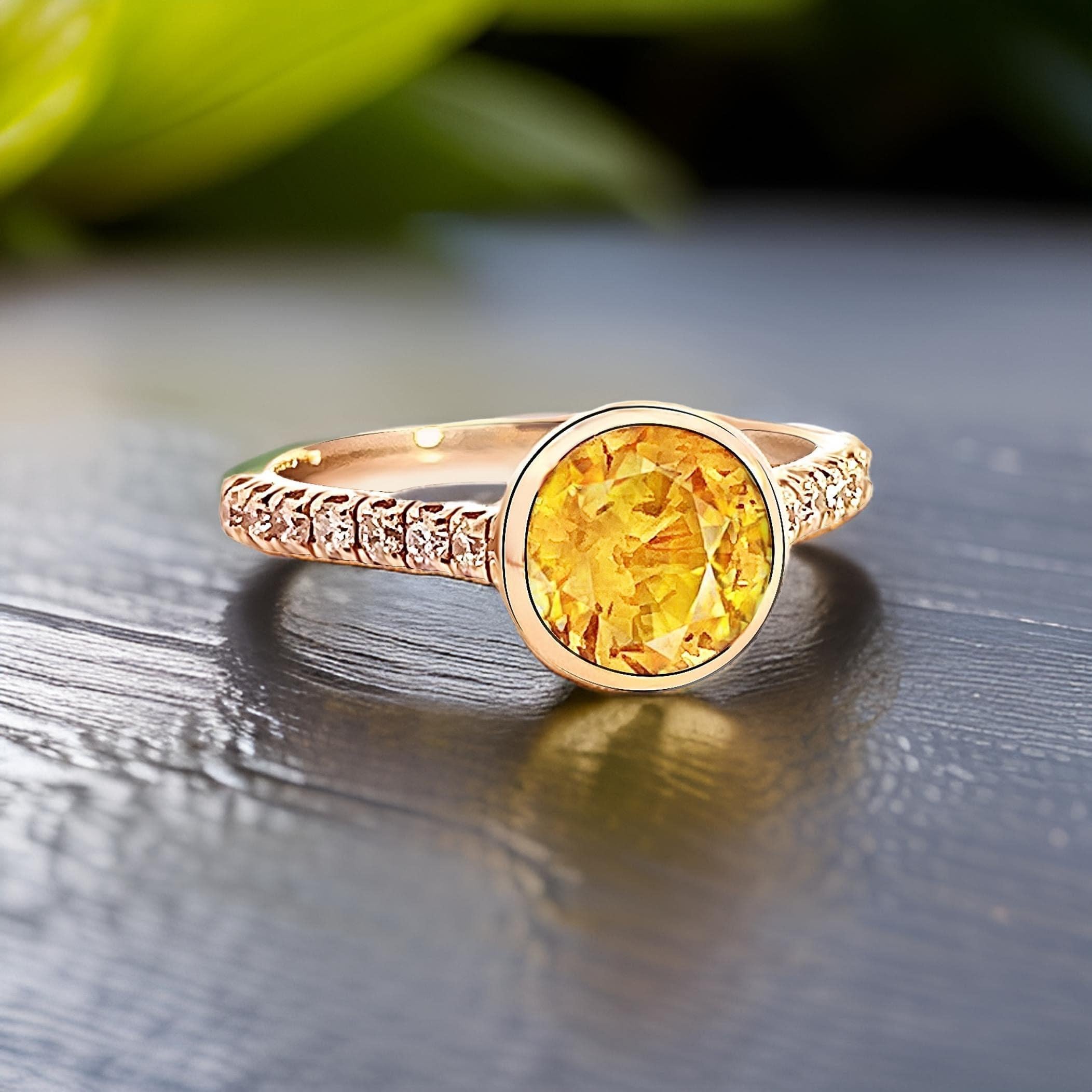 Natural Sapphire Diamond Ring 6.5 14k Y Gold 2.28 TCW Certified For Sale 11