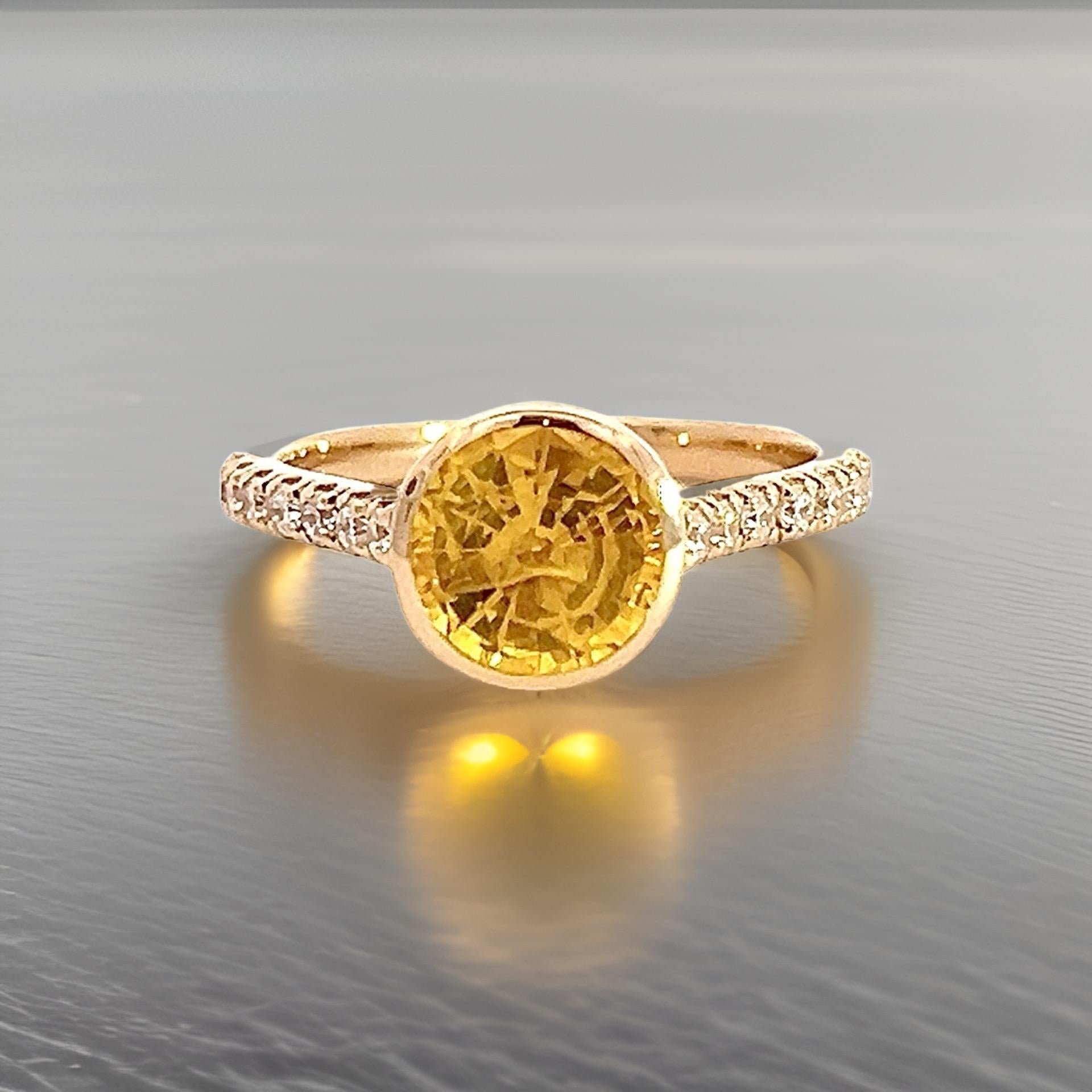 Natural Sapphire Diamond Ring 6.5 14k Y Gold 2.28 TCW Certified For Sale 1