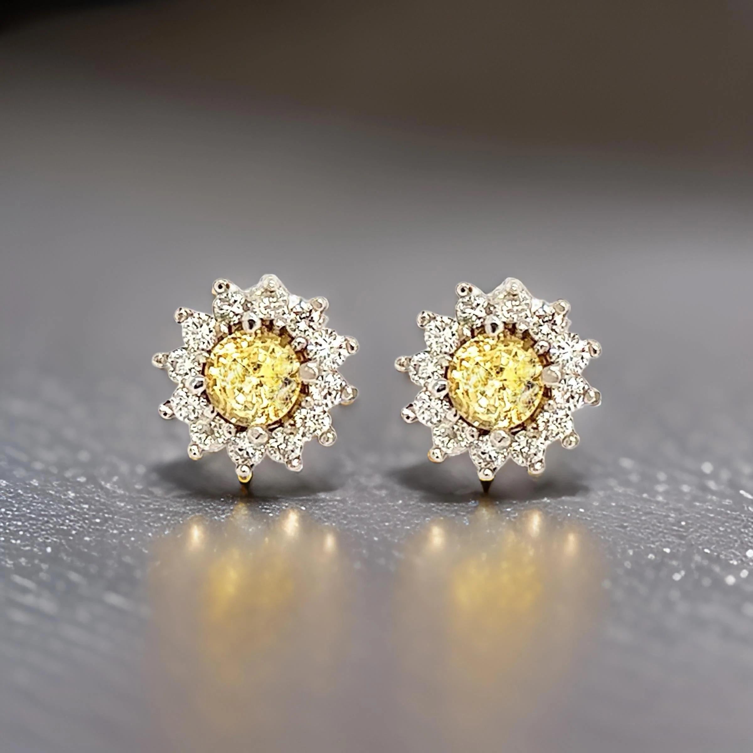 Orecchini con zaffiro naturale e diamante in oro 14k 2,91 TCW certificati In condizioni Nuovo in vendita a Brooklyn, NY