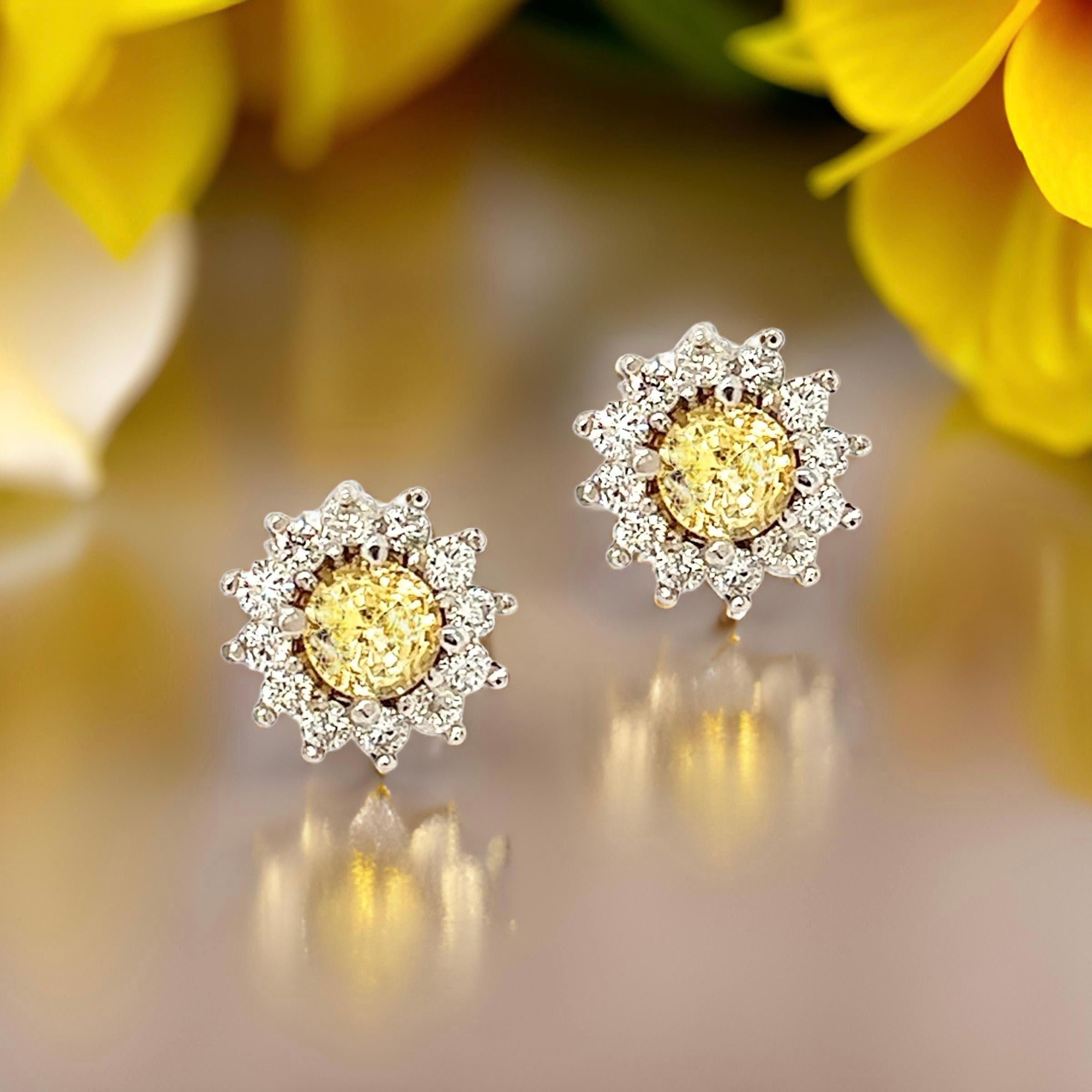 Donna Orecchini con zaffiro naturale e diamante in oro 14k 2,91 TCW certificati in vendita
