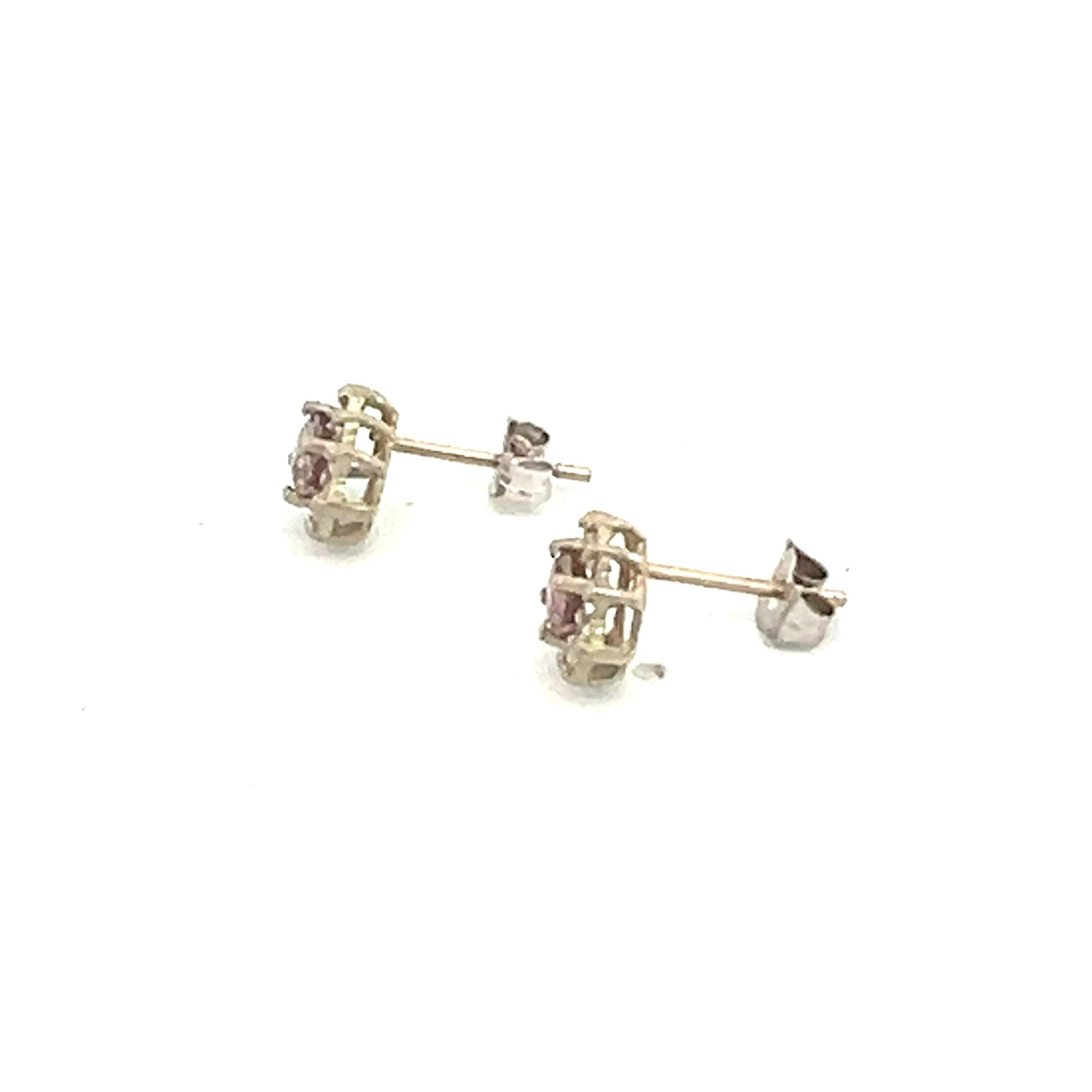 Donna Orecchini con zaffiro naturale e diamante in oro 14k W 0,90 TCW certificati in vendita