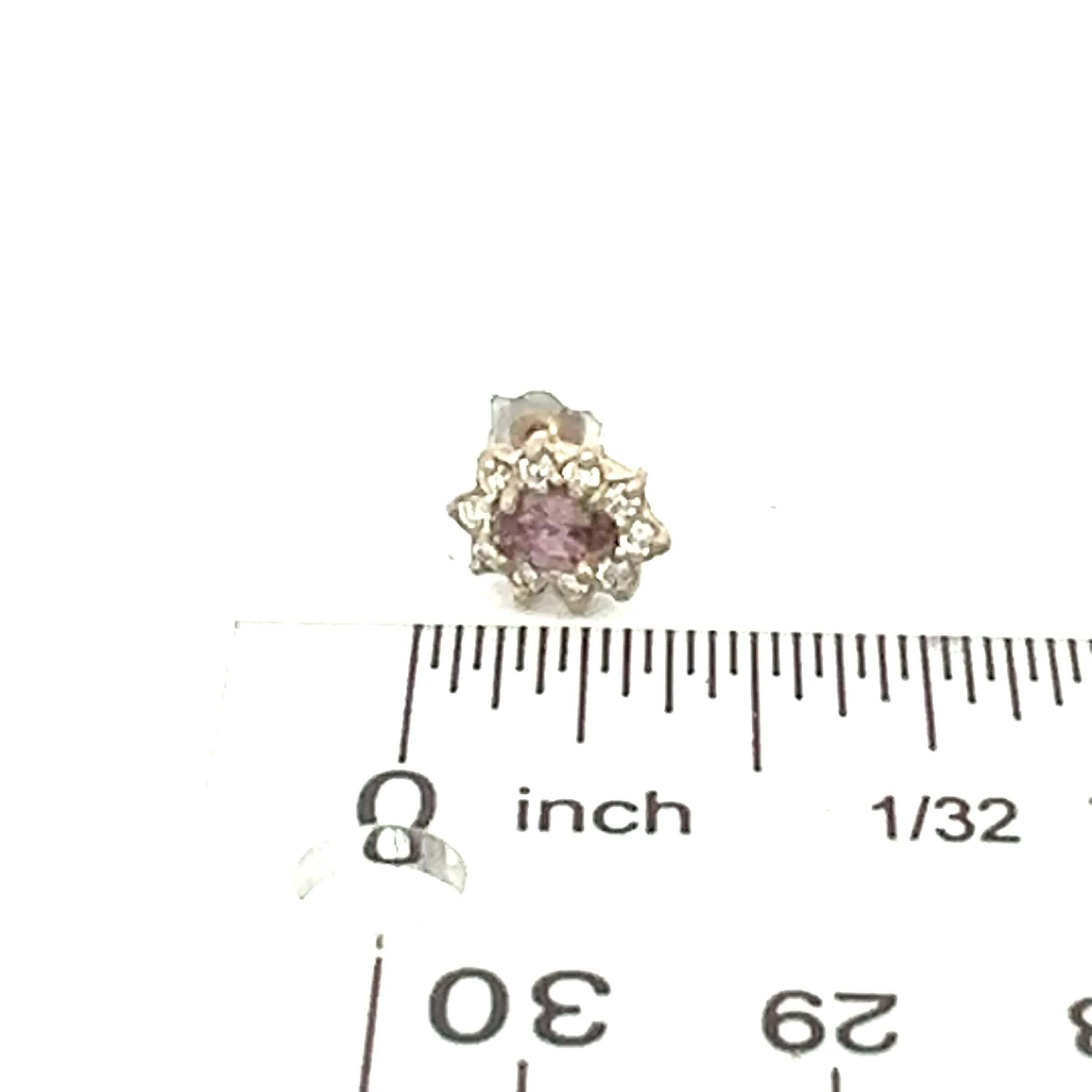 Orecchini con zaffiro naturale e diamante in oro 14k W 0,90 TCW certificati in vendita 4