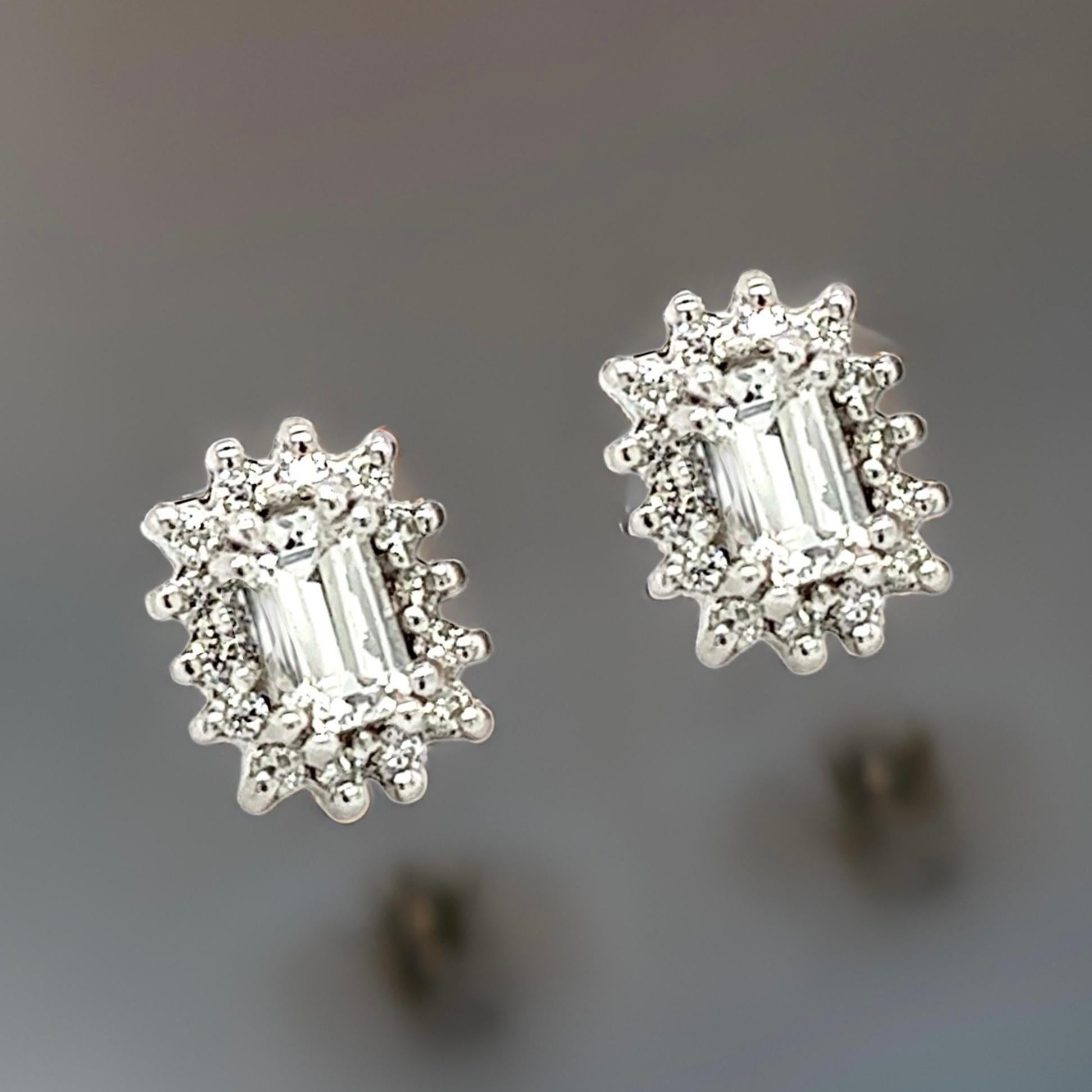 Clous d'oreilles en or 14 carats avec saphir naturel et diamants certifiés TCW 0,94 carat en vente 7