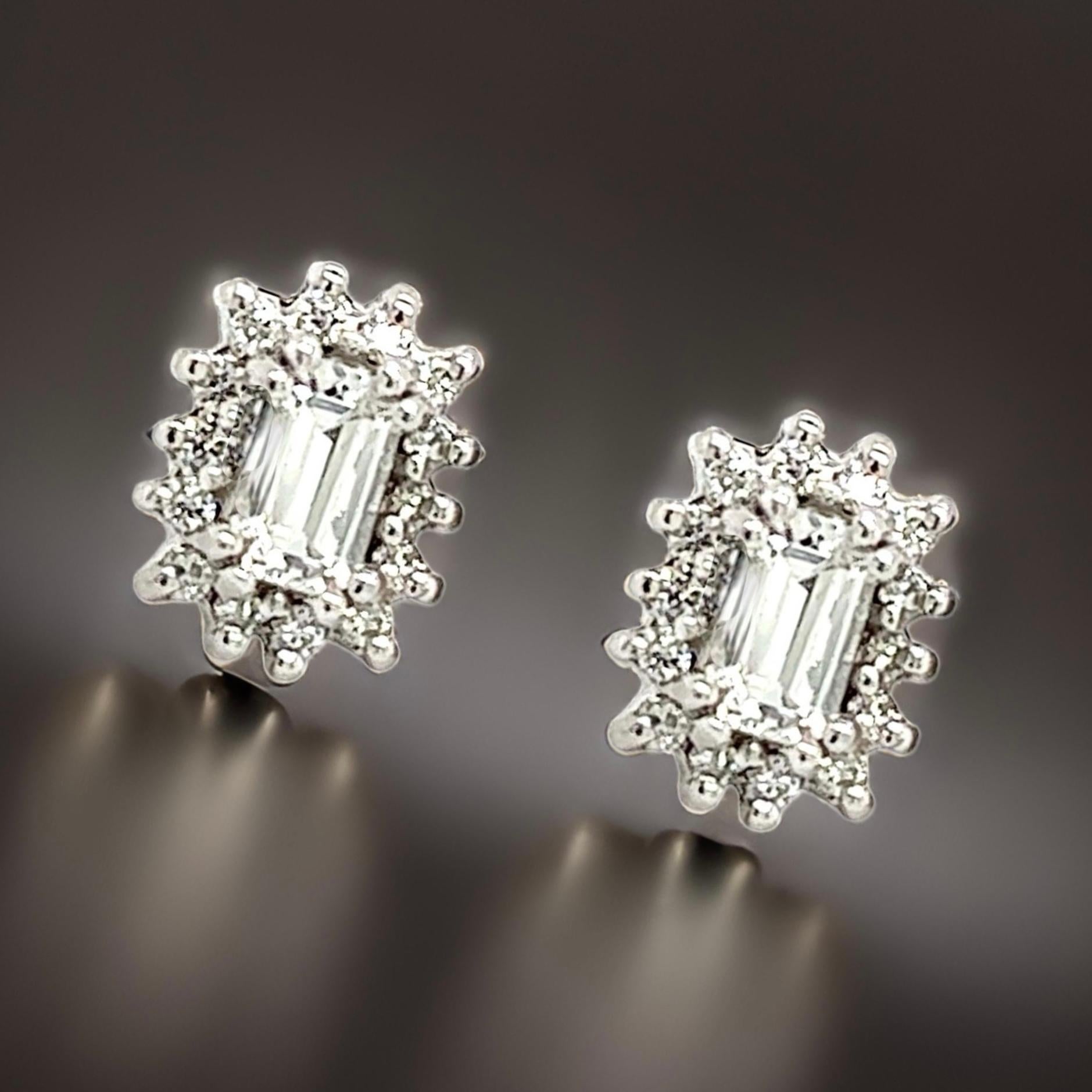 Clous d'oreilles en or 14 carats avec saphir naturel et diamants certifiés TCW 0,94 carat en vente 8