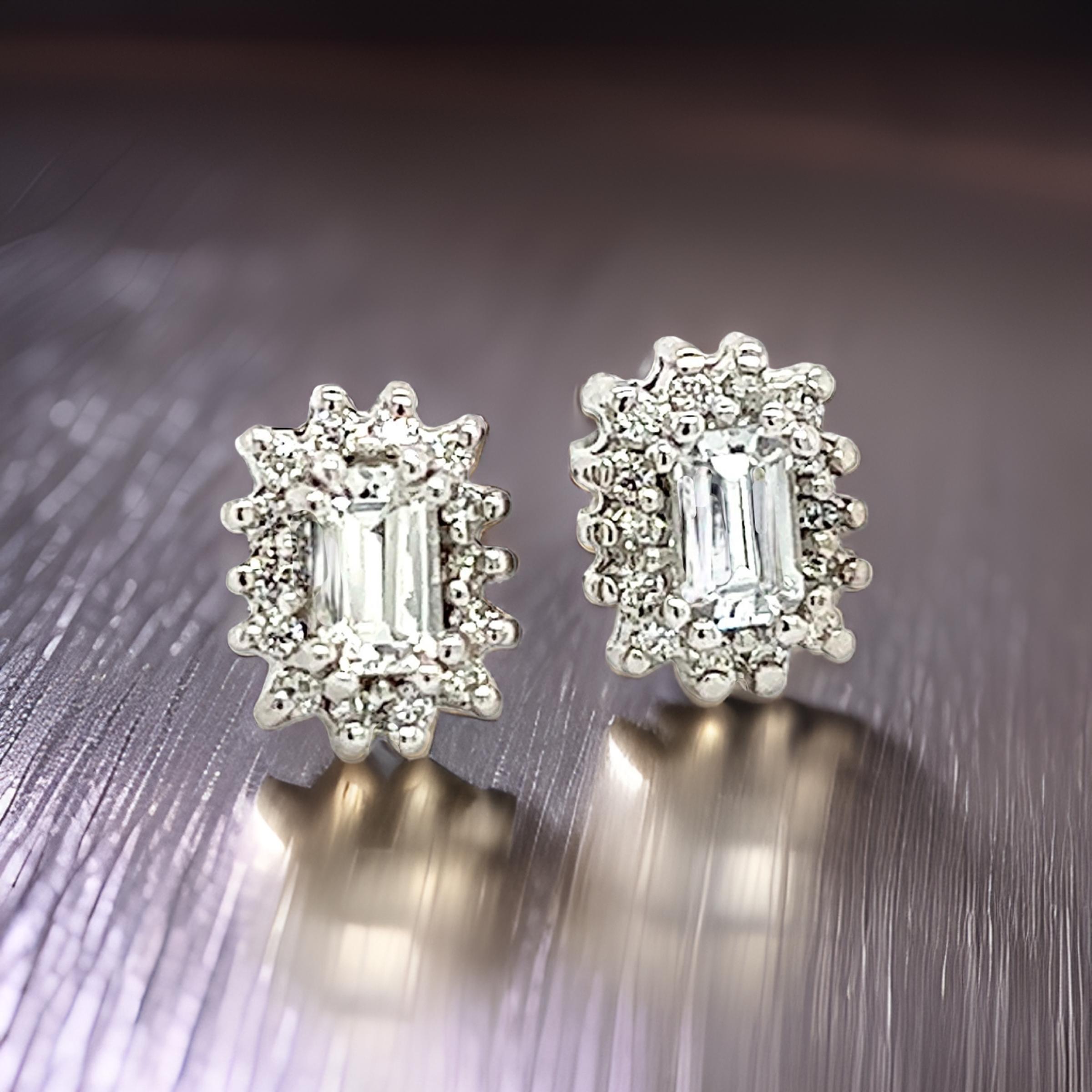Clous d'oreilles en or 14 carats avec saphir naturel et diamants certifiés TCW 0,94 carat Neuf - En vente à Brooklyn, NY