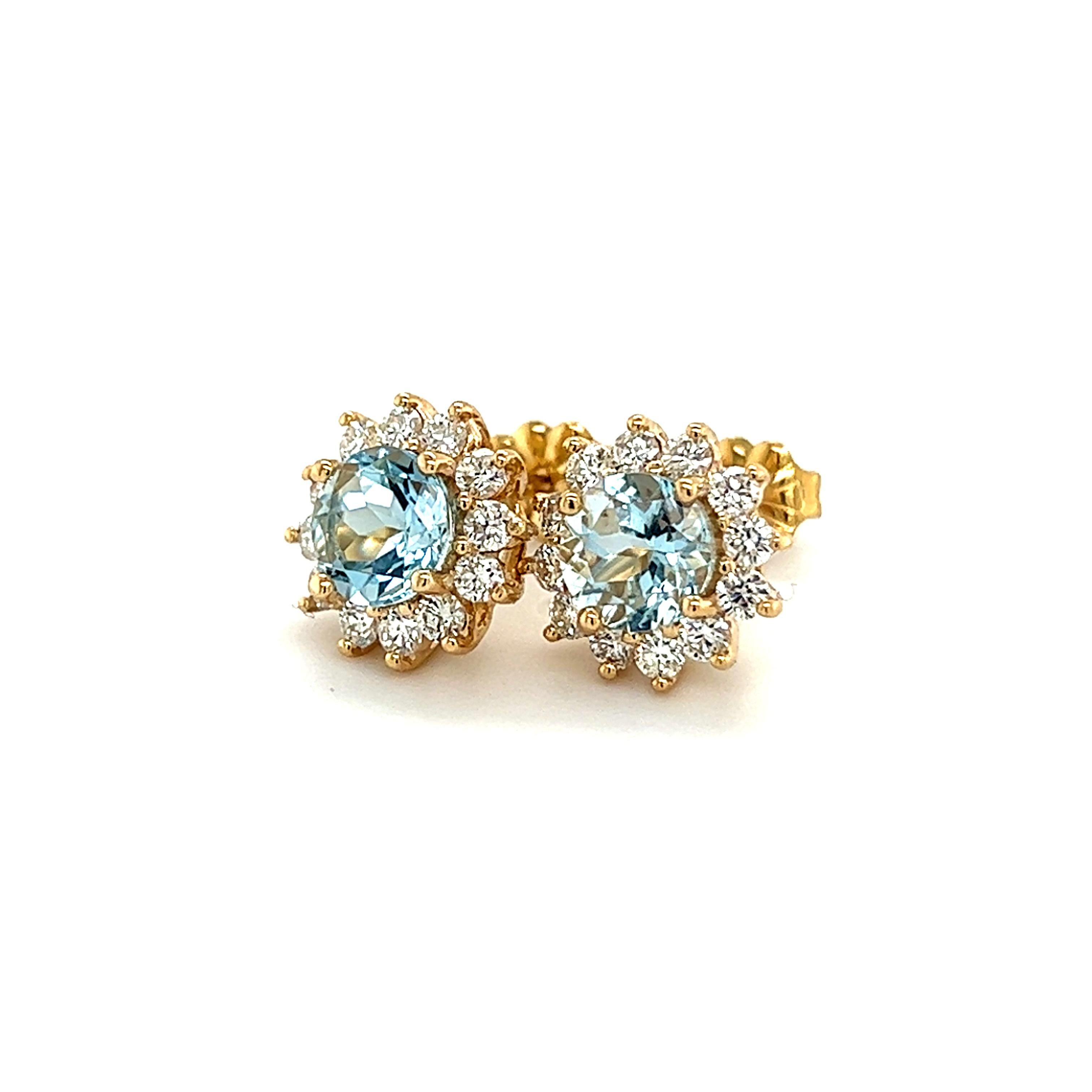 Natural Sapphire Diamond Stud Earrings 14k W Gold 4.98 Tcw Certified For Sale 4