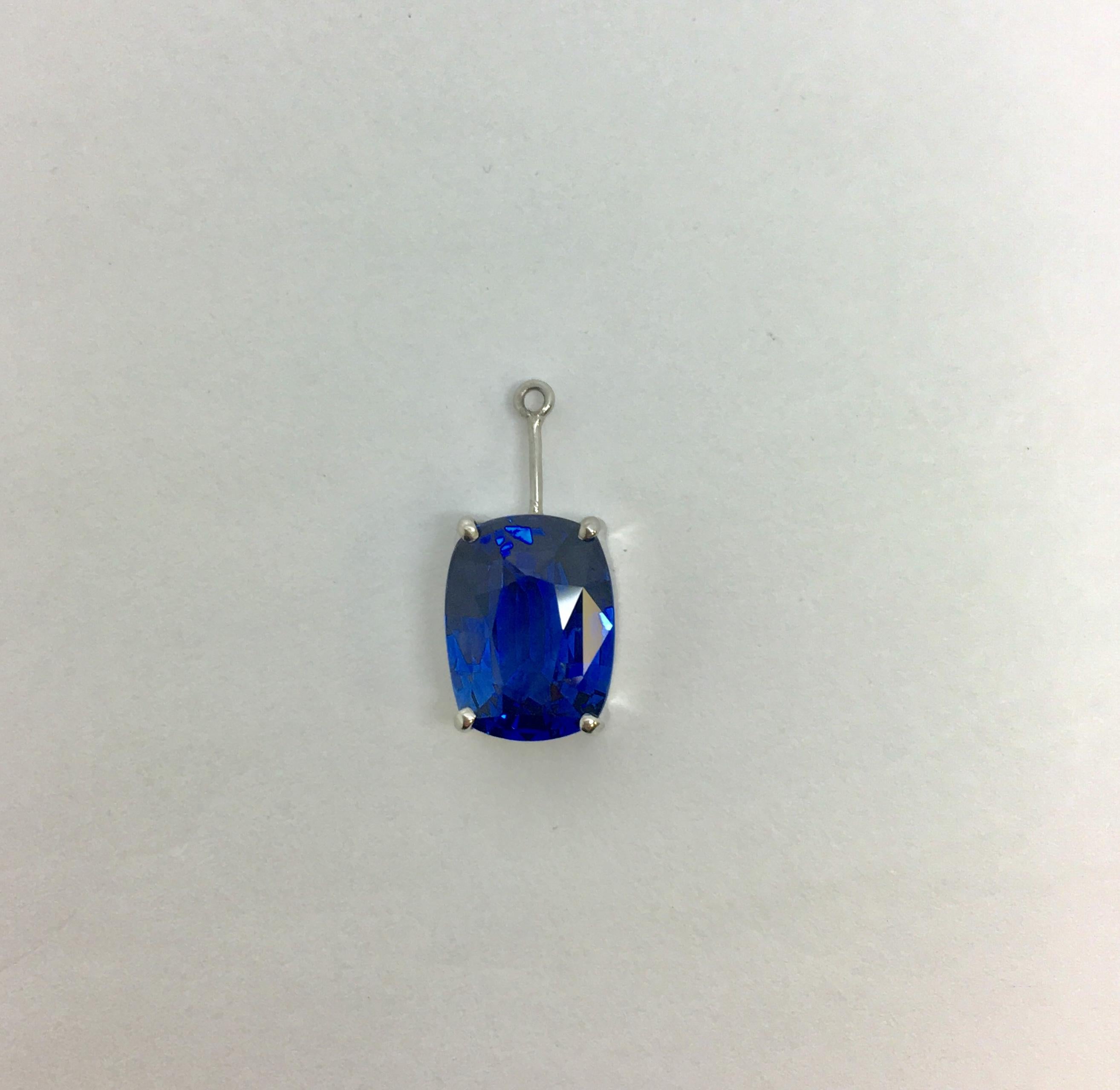 Natural Sapphire Drop Earring Enhancers In New Condition In Ottawa, Ontario