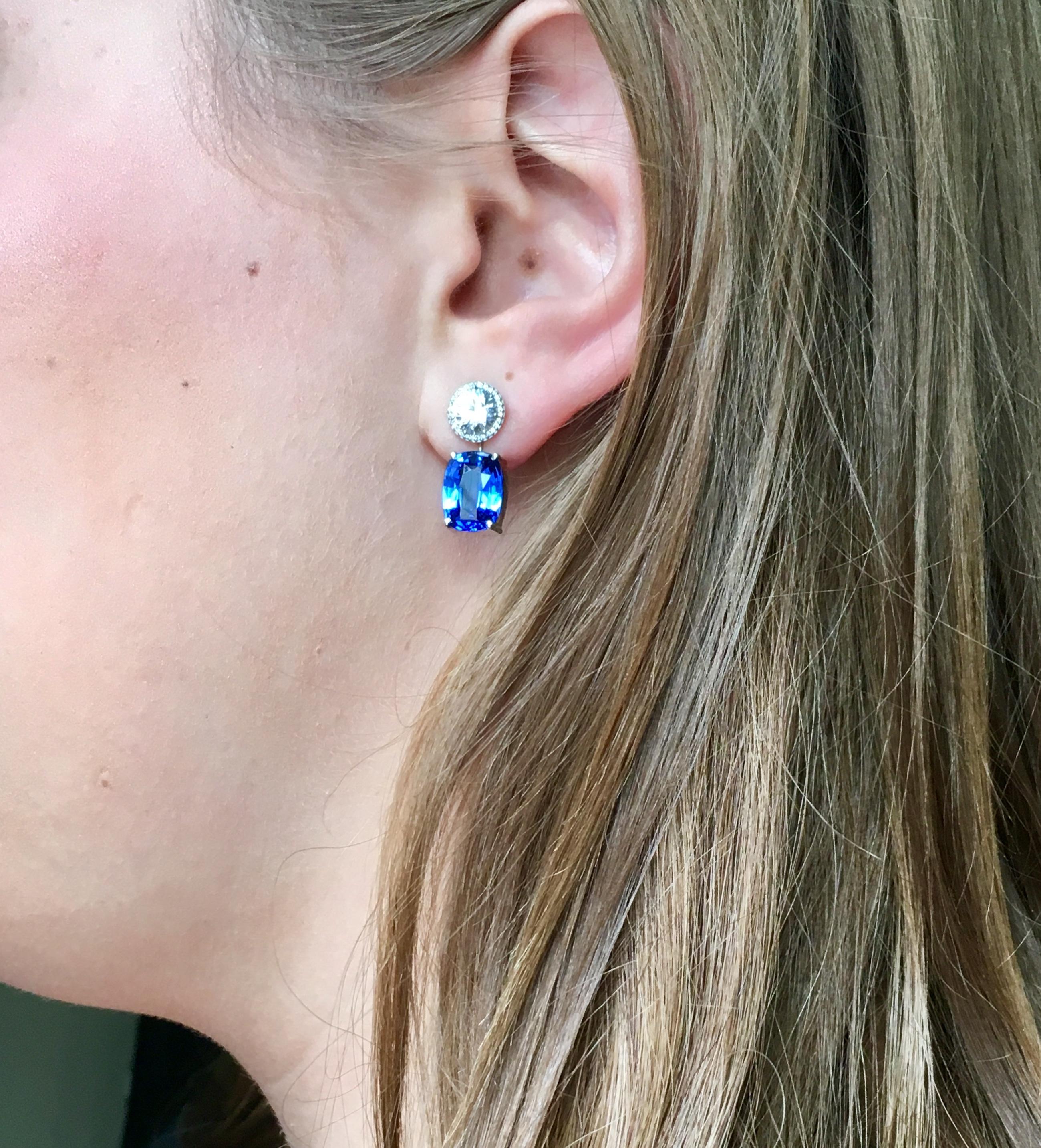 Natural Sapphire Drop Earring Enhancers 4
