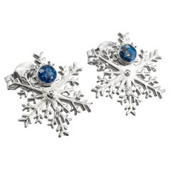 Natural Sapphire Earrings Studs. 