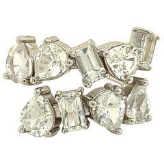 Bague en or 14 carats avec saphir naturel de 5,76 carats certifié TCW