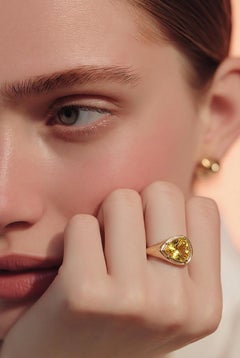 Natural Sapphire Ring Size 7 14k Gold 2.8 Carats Certified