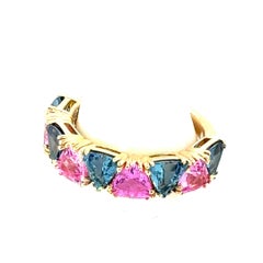 Natural Sapphire Ring Size 7 14k Yellow Gold 0.97 TCW Certified