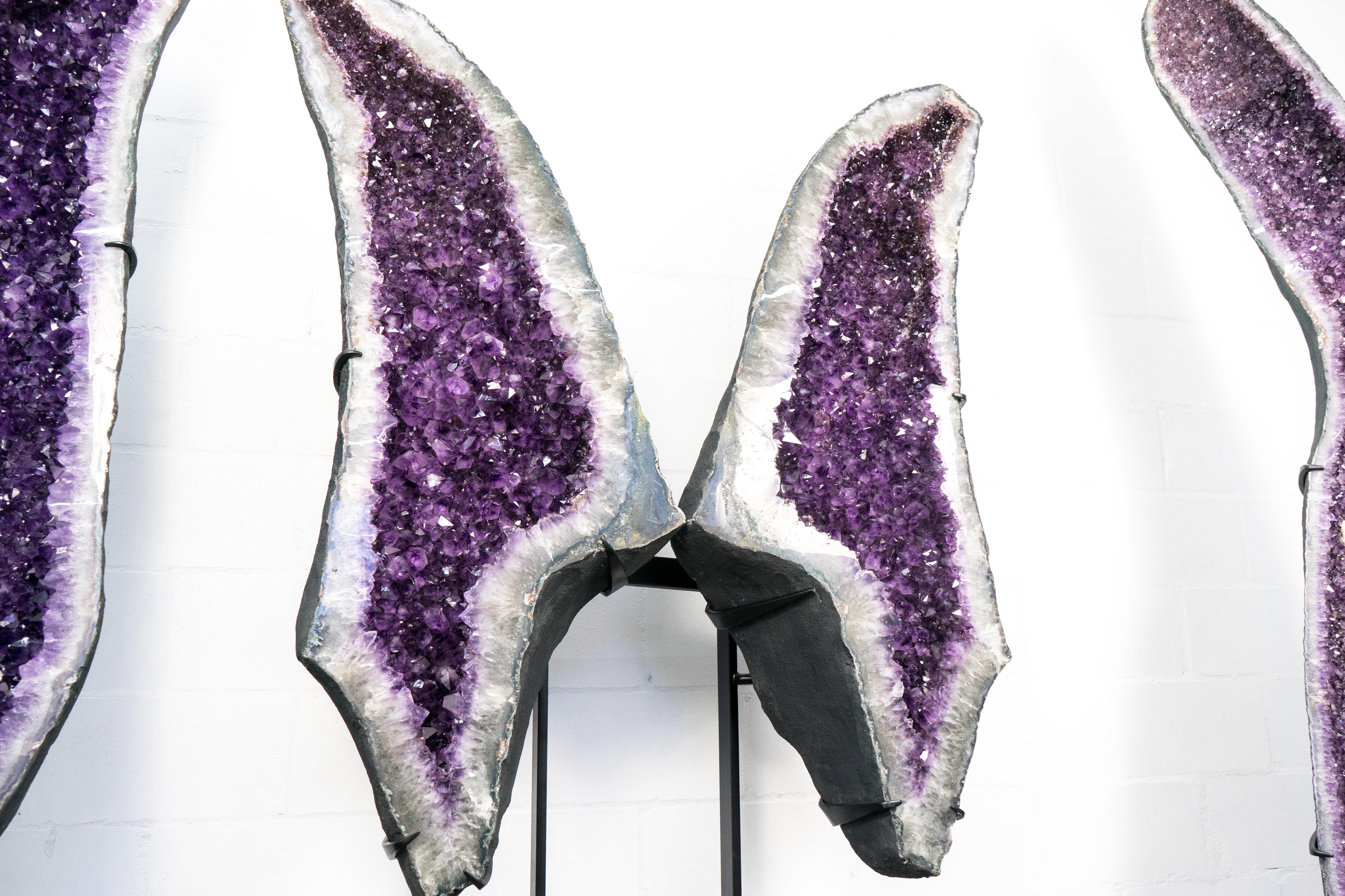 Geoda Escultórica Natural Amatista Alas de Mariposa, Alas de Mariposa Grandes en venta 3