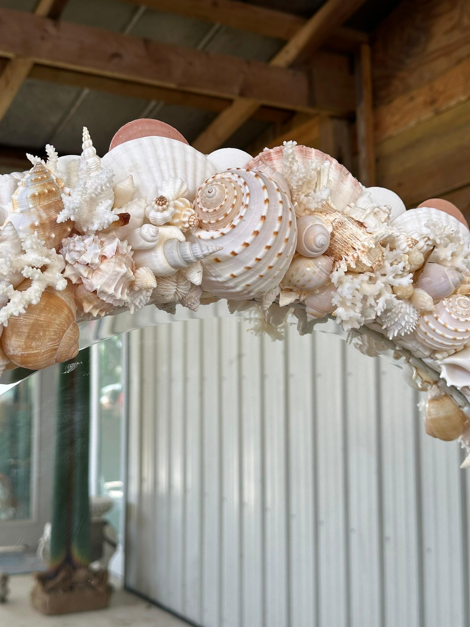 Natural Sculptural Coastal Seashell Encrusted 