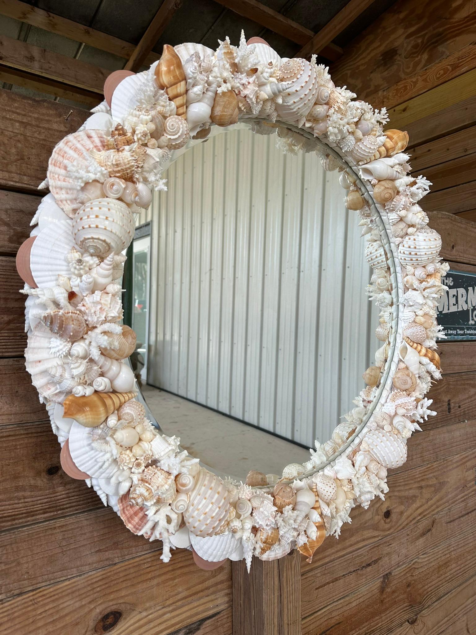 Contemporary Natural Sculptural Coastal Seashell Encrusted 