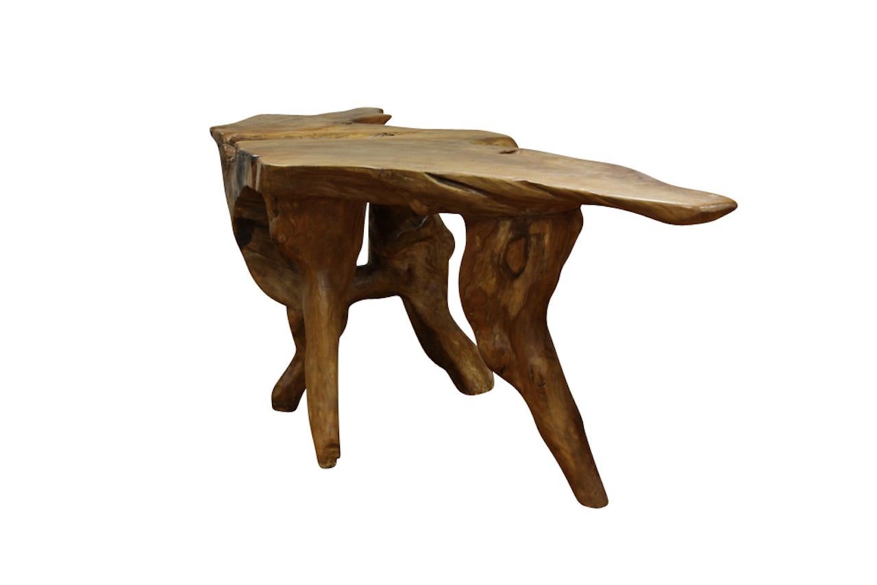 American California Redwood Sculptural Root Table For Sale